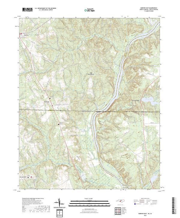 US Topo 7.5-minute map for Morven East NCSC