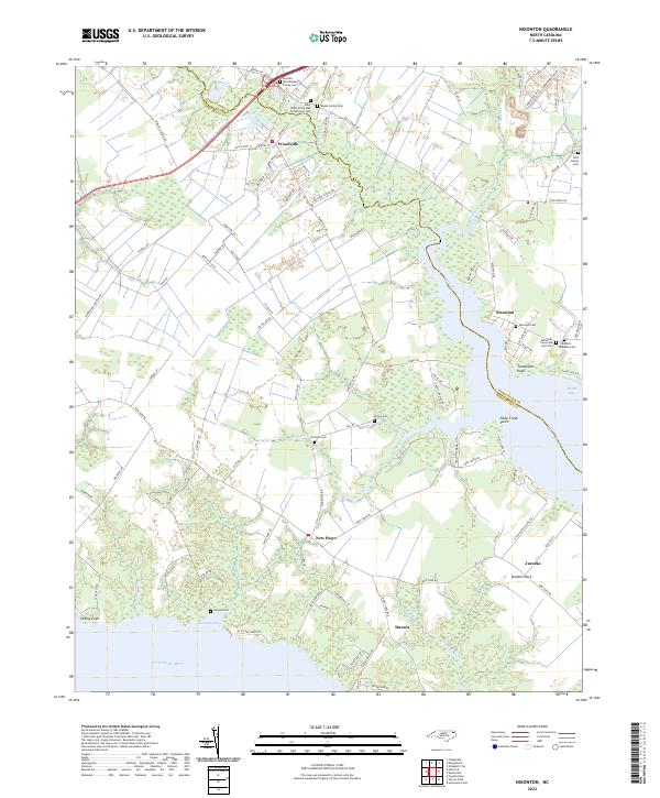 US Topo 7.5-minute map for Nixonton NC