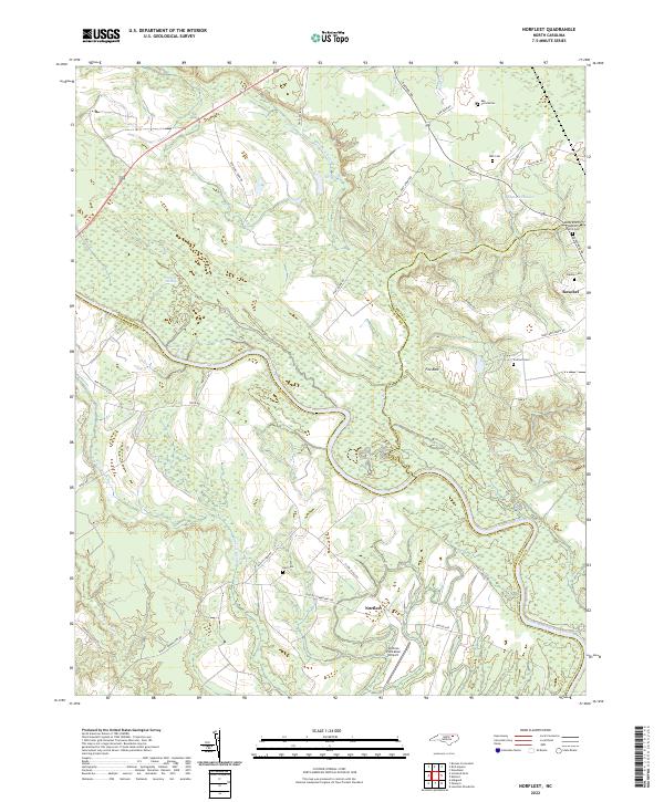 US Topo 7.5-minute map for Norfleet NC