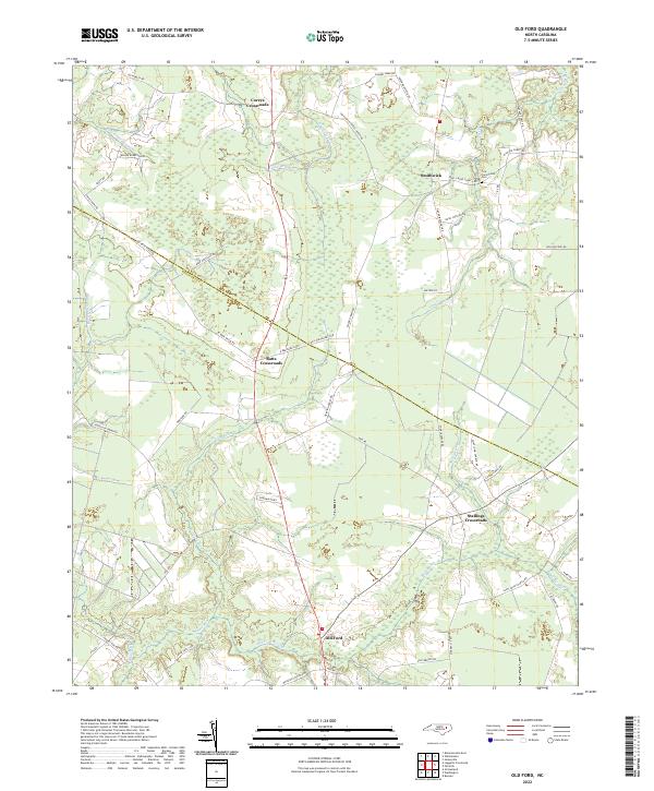 US Topo 7.5-minute map for Old Ford NC