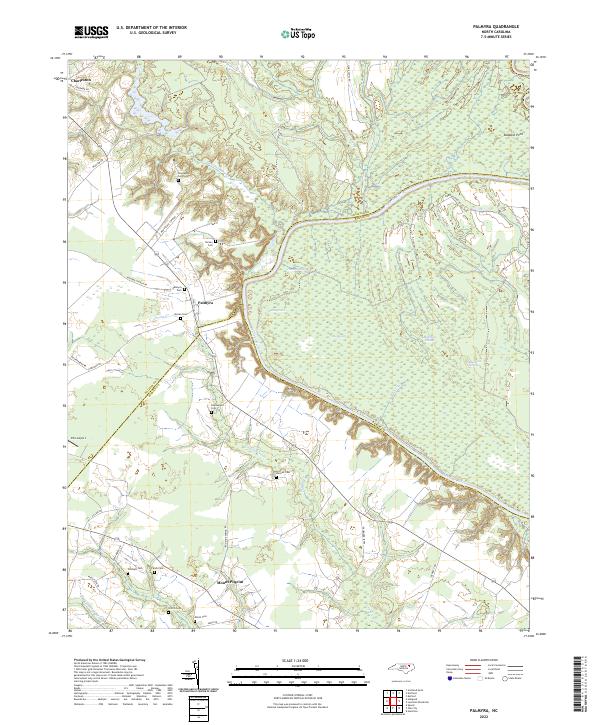 US Topo 7.5-minute map for Palmyra NC