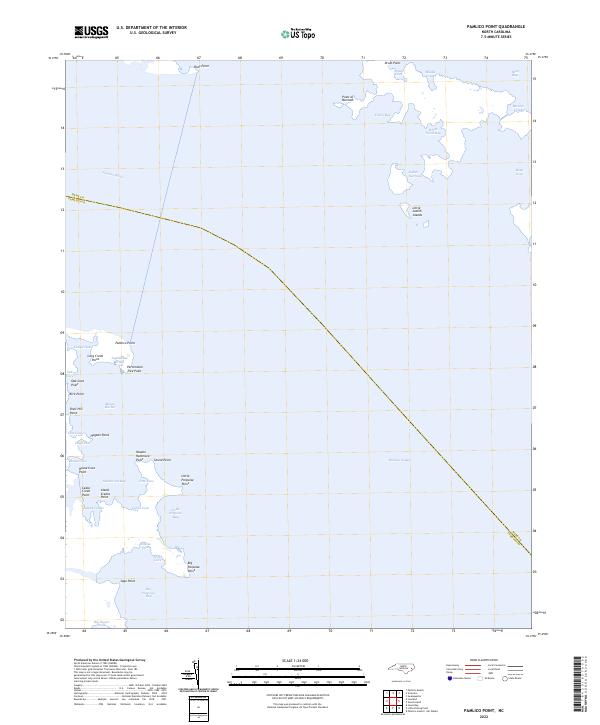 US Topo 7.5-minute map for Pamlico Point NC