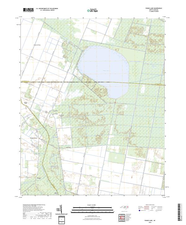 US Topo 7.5-minute map for Pungo Lake NC