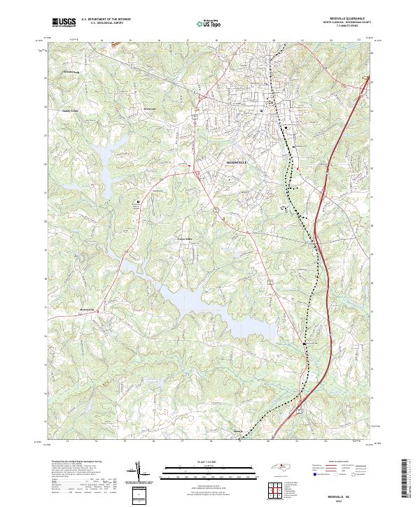 US Topo 7.5-minute map for Reidsville NC