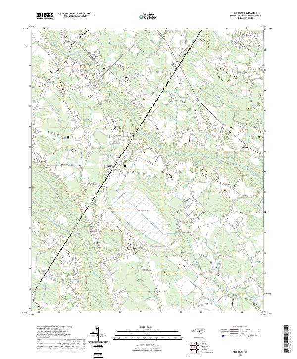 US Topo 7.5-minute map for Rennert NC