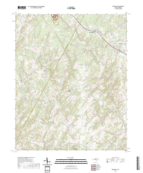 US Topo 7.5-minute map for Richfield NC