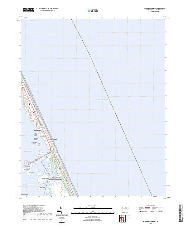 US Topo 7.5-minute map for Roanoke Island NE NC