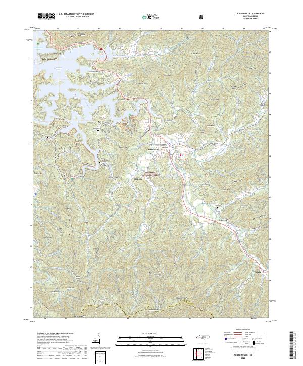 US Topo 7.5-minute map for Robbinsville NC