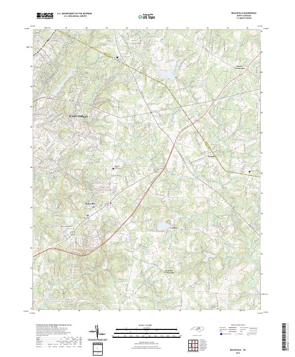 US Topo 7.5-minute map for Rolesville NC