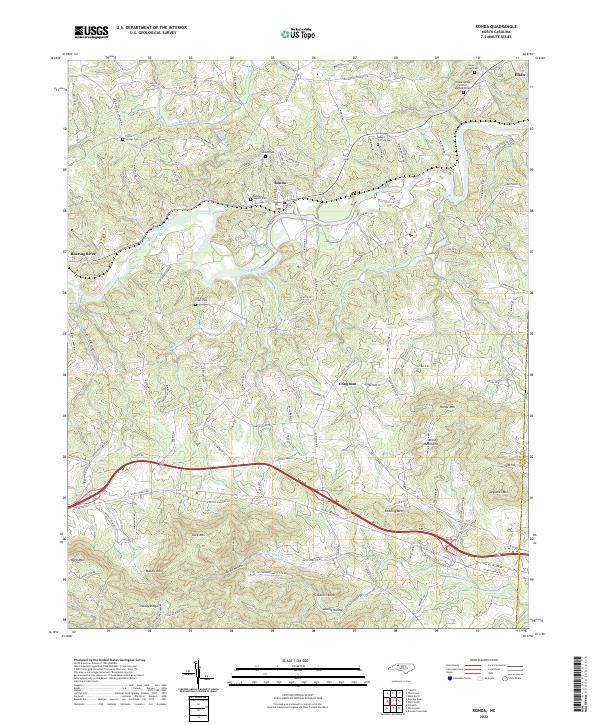 US Topo 7.5-minute map for Ronda NC