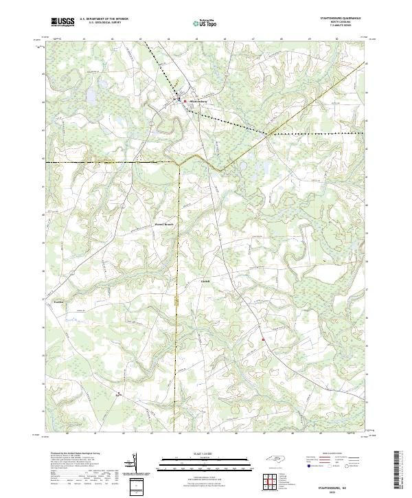 US Topo 7.5-minute map for Stantonsburg NC