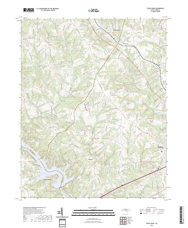 US Topo 7.5-minute map for Stony Point NC