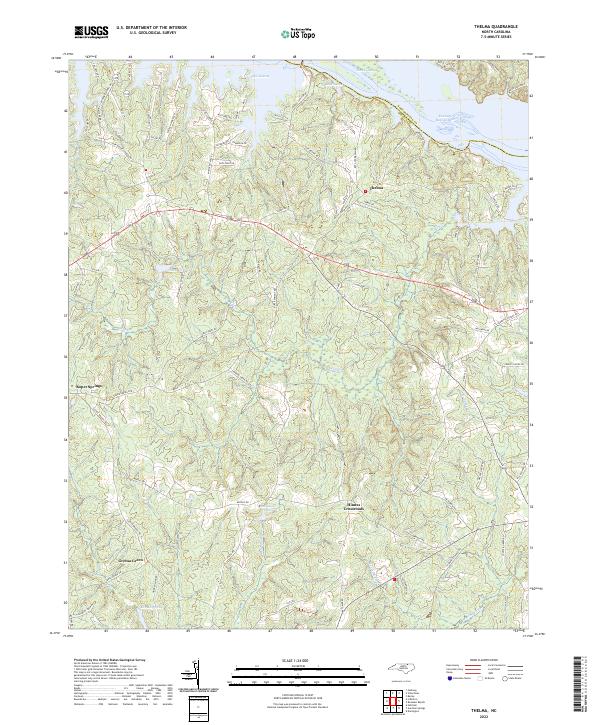 US Topo 7.5-minute map for Thelma NC