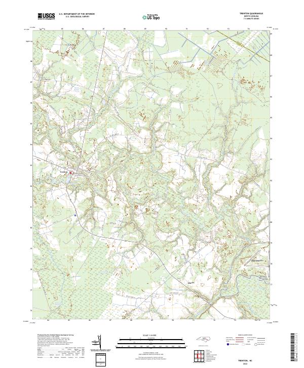 US Topo 7.5-minute map for Trenton NC