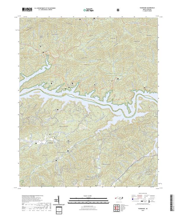 US Topo 7.5-minute map for Tuskeegee NC