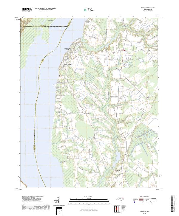 US Topo 7.5-minute map for Valhalla NC