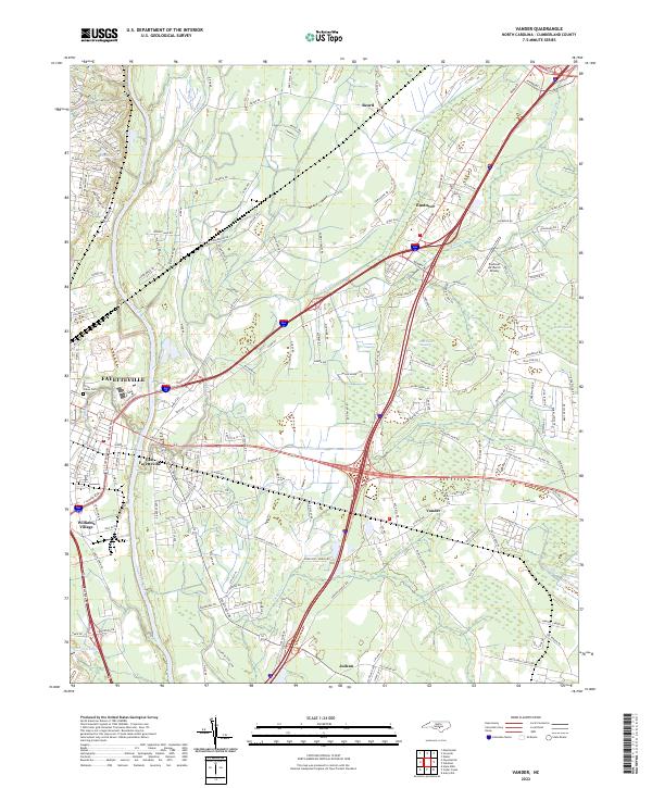 US Topo 7.5-minute map for Vander NC