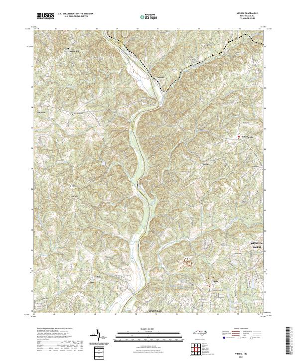 US Topo 7.5-minute map for Vienna NC