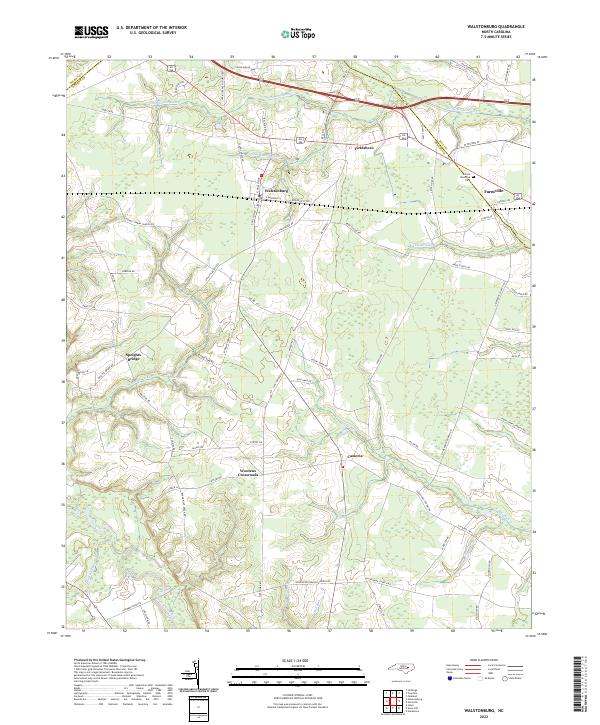 US Topo 7.5-minute map for Walstonburg NC