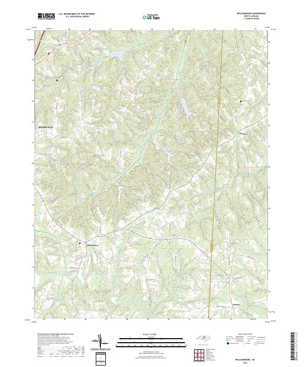 US Topo 7.5-minute map for Williamsburg NC