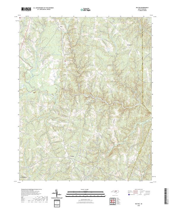 US Topo 7.5-minute map for Wilton NC