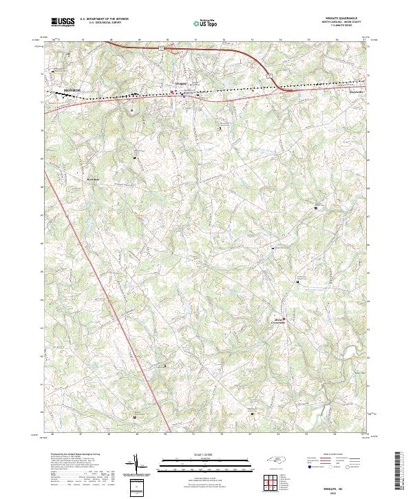 US Topo 7.5-minute map for Wingate NC