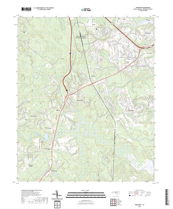 US Topo 7.5-minute map for Winnabow NC