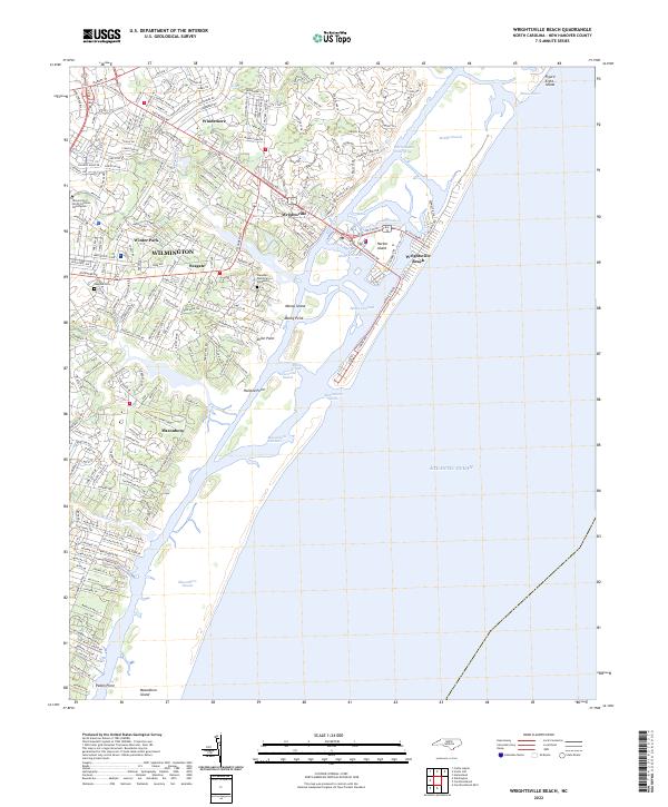 US Topo 7.5-minute map for Wrightsville Beach NC