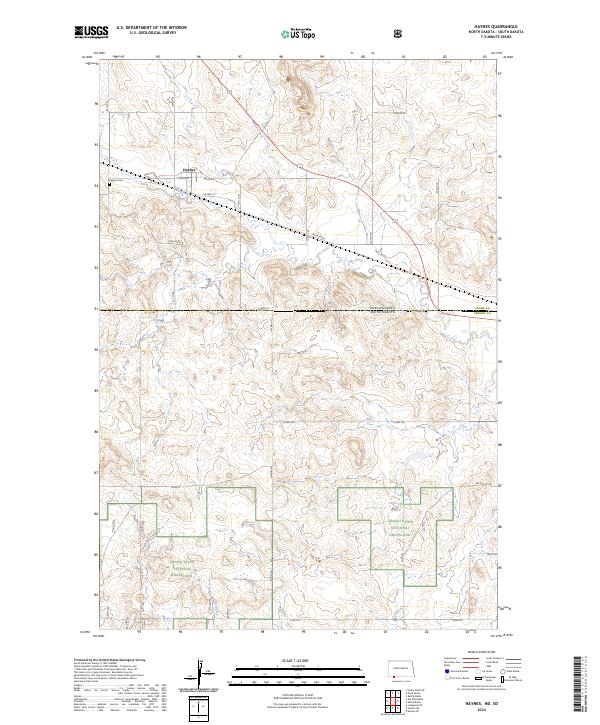 US Topo 7.5-minute map for Haynes NDSD