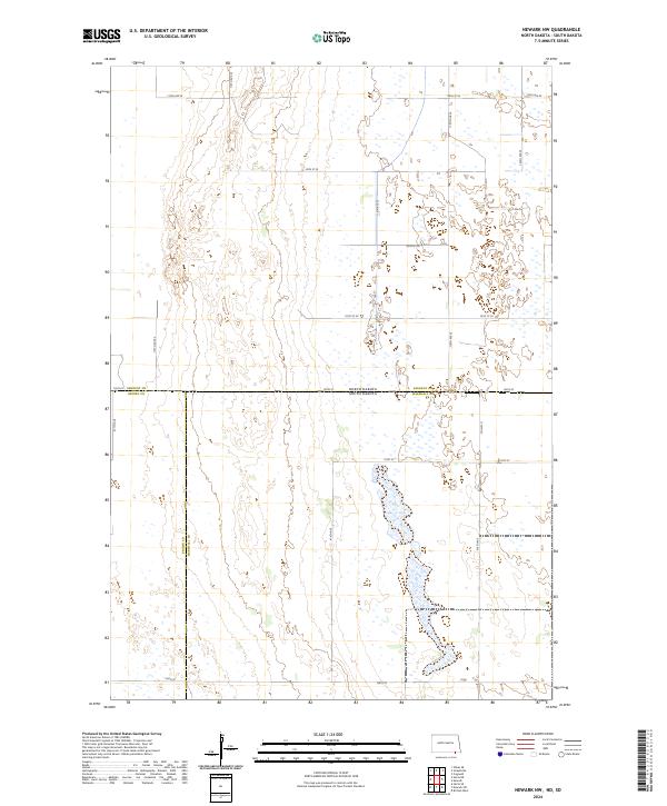 US Topo 7.5-minute map for Newark NW NDSD