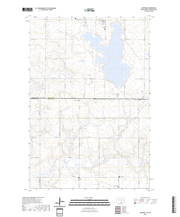 US Topo 7.5-minute map for Venturia NDSD