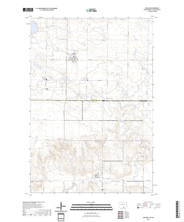 US Topo 7.5-minute map for Zeeland NDSD