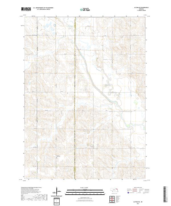 USGS US Topo 7.5-minute map for Altona NE NE 2021