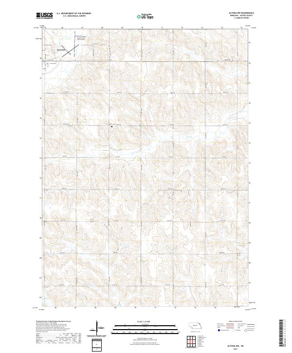 USGS US Topo 7.5-minute map for Altona NW NE 2021