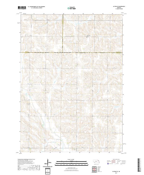 USGS US Topo 7.5-minute map for Altona SE NE 2021