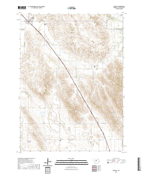 USGS US Topo 7.5-minute map for Anselmo NE 2021