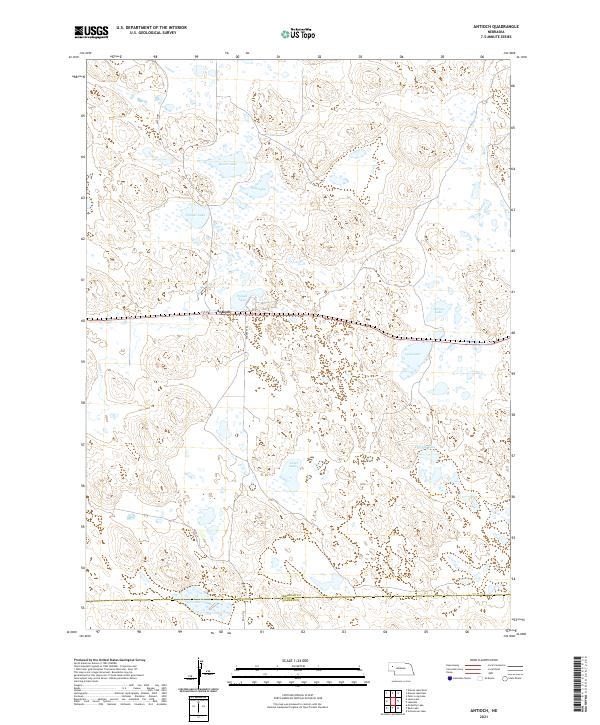 USGS US Topo 7.5-minute map for Antioch NE 2021