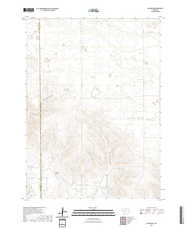 USGS US Topo 7.5-minute map for Bayard NE NE 2021