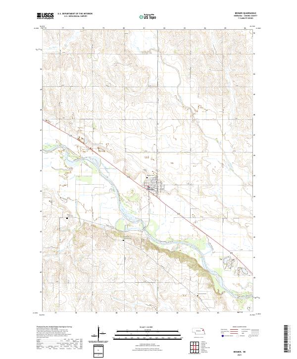 USGS US Topo 7.5-minute map for Beemer NE 2021