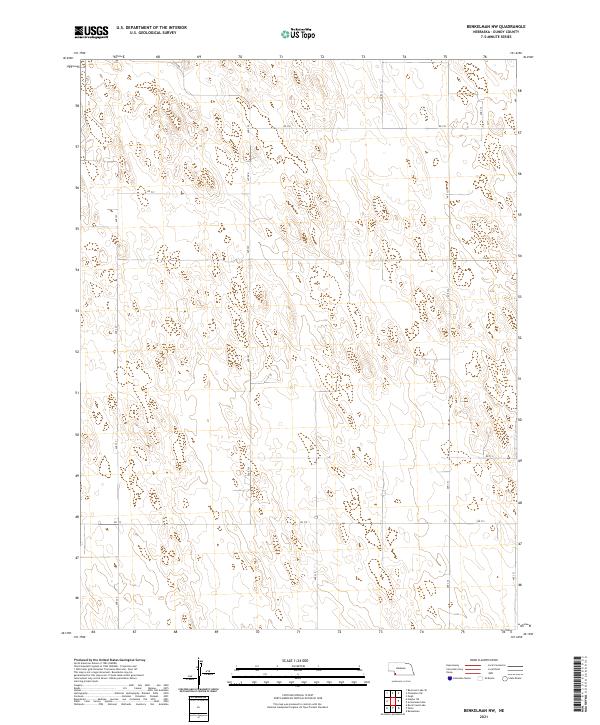 USGS US Topo 7.5-minute map for Benkelman NW NE 2021