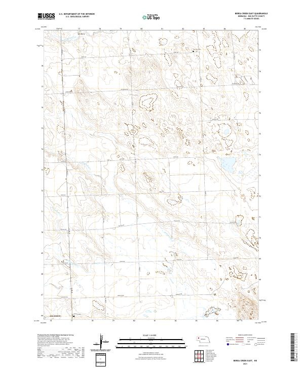 USGS US Topo 7.5-minute map for Berea Creek East NE 2021