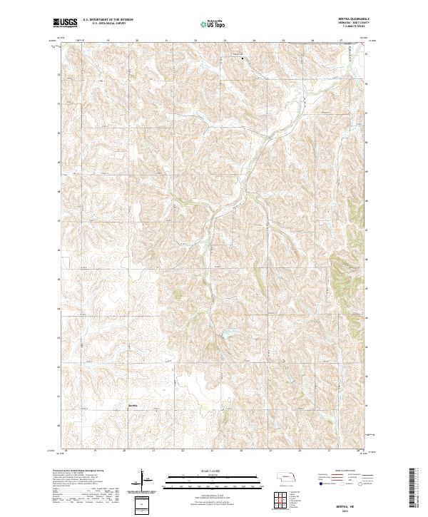 USGS US Topo 7.5-minute map for Bertha NE 2021