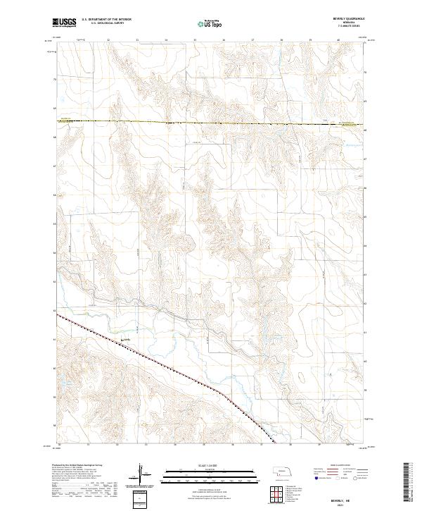 USGS US Topo 7.5-minute map for Beverly NE 2021