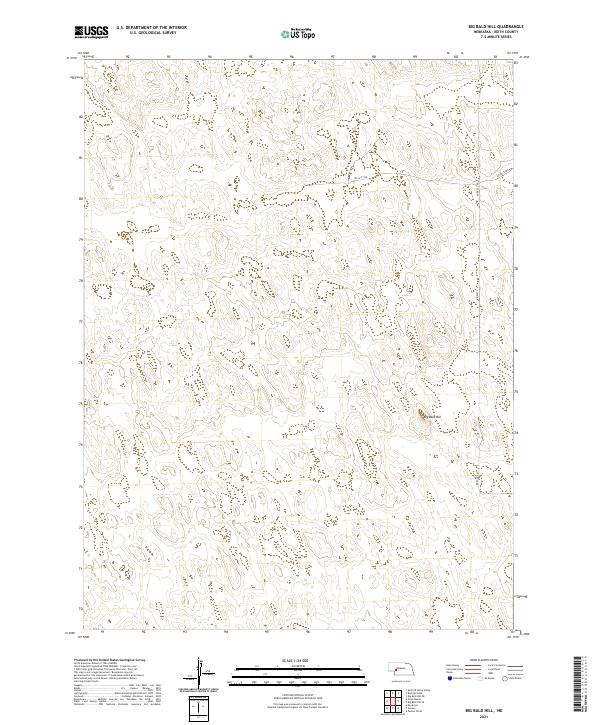 USGS US Topo 7.5-minute map for Big Bald Hill NE 2021