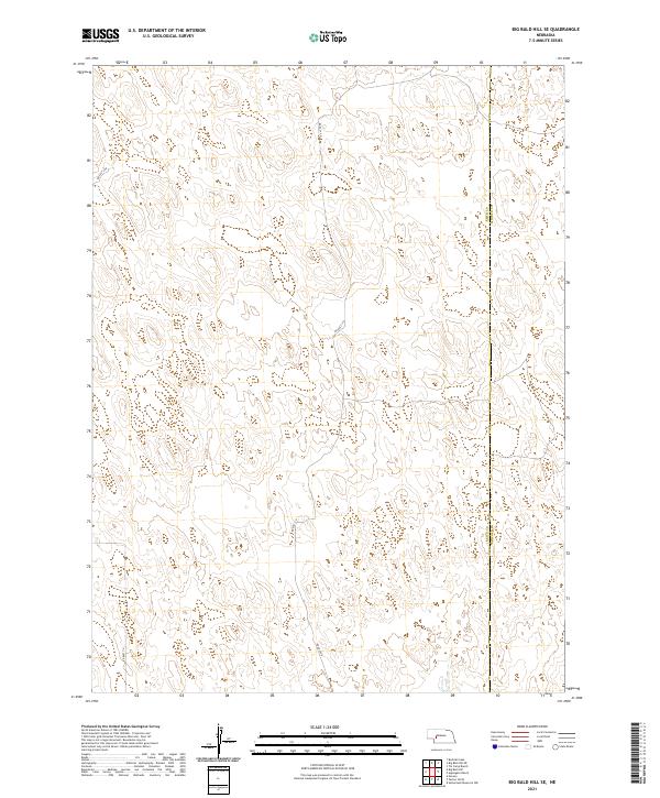 USGS US Topo 7.5-minute map for Big Bald Hill SE NE 2021