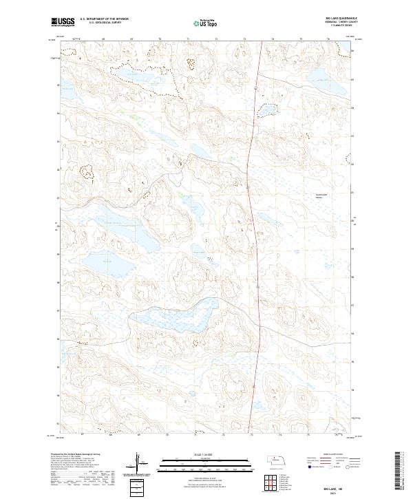 USGS US Topo 7.5-minute map for Big Lake NE 2021