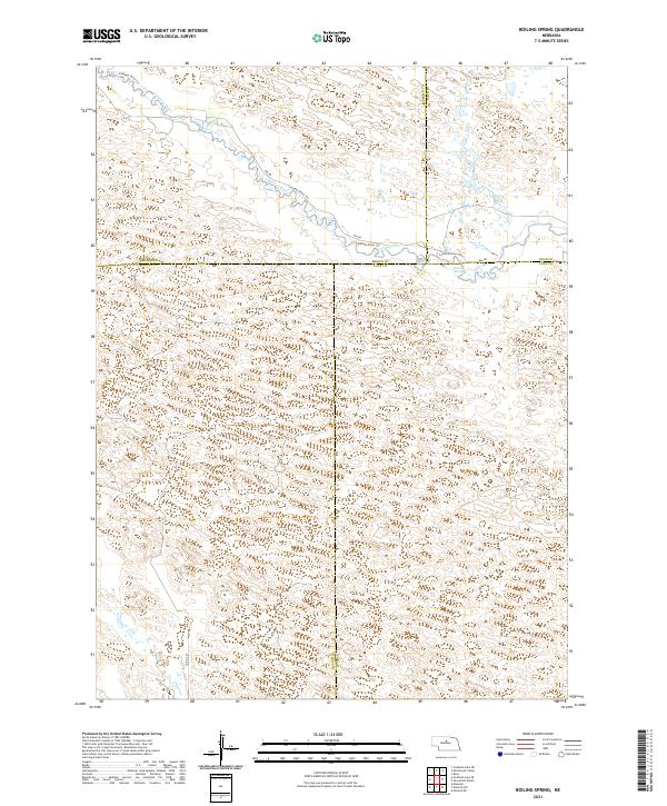 USGS US Topo 7.5-minute map for Boiling Spring NE 2021