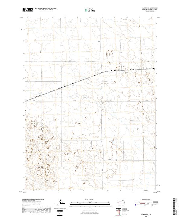 USGS US Topo 7.5-minute map for Brandon SE NE 2021