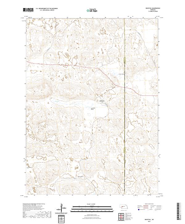 USGS US Topo 7.5-minute map for Bucktail NE 2021