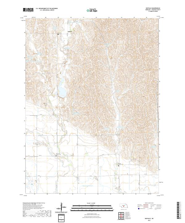 USGS US Topo 7.5-minute map for Buffalo NE 2021